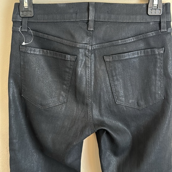 NWT $248 J BRAND STITCH FIX 620 Mid-Rise Black Stocking Coated Super Skinny Jean - Picture 7 of 11
